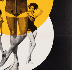 Thunderball R1972 Danish A1 Film Movie Poster, McGinnis - detail