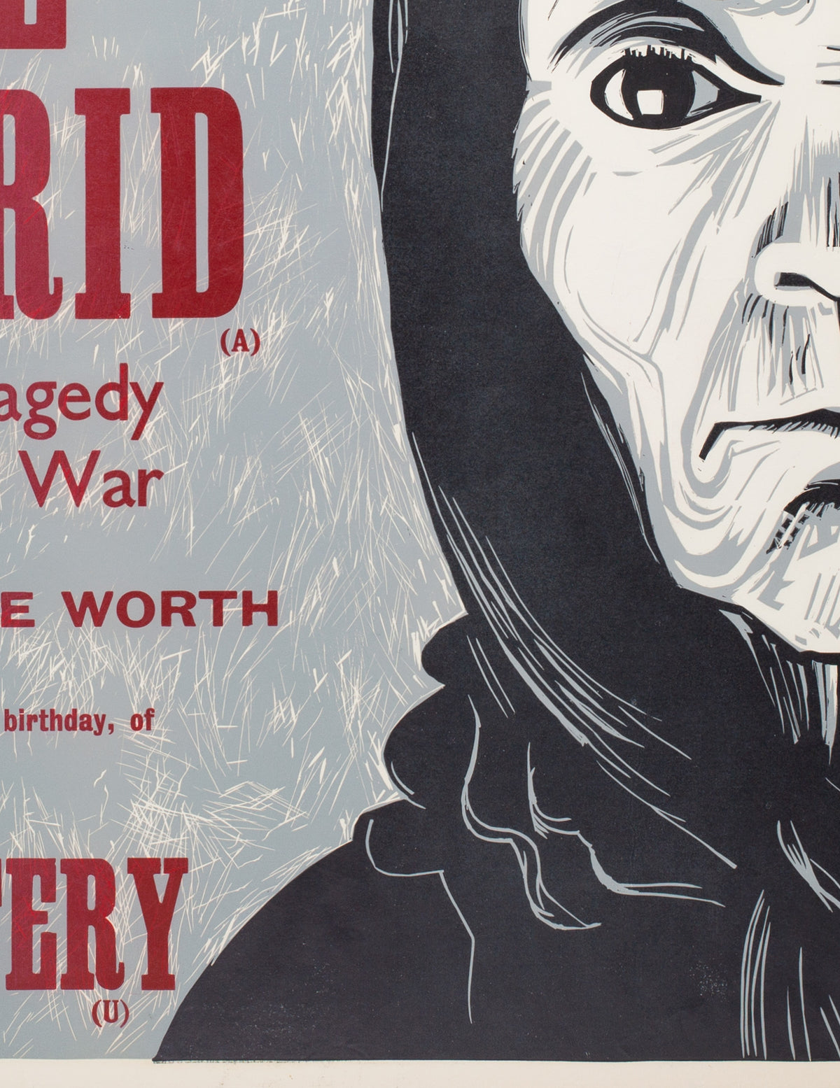 To Die in Madrid 1967 Academy Cinema UK Quad Film Poster, Peter Strausfeld