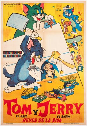 Tom and Jerry 1950s Argentinian Film Poster