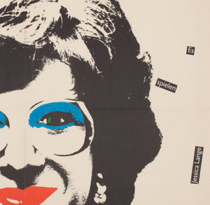 Tootsie 1984 East German A1 Film Poster, Handschick - detail