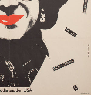 Tootsie 1984 East German A1 Film Poster, Handschick - detail