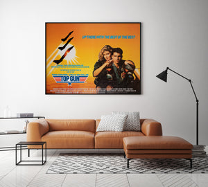 Top Gun 1986 UK Quad Film Poster, Brian Bysouth