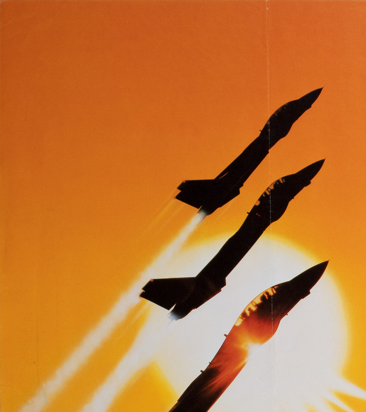 Top Gun 1986 UK Quad Film Poster, Brian Bysouth - detail