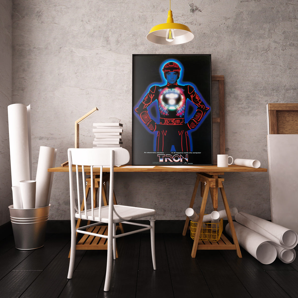 Tron 1982 Japanese B2 Advance Film Movie Poster