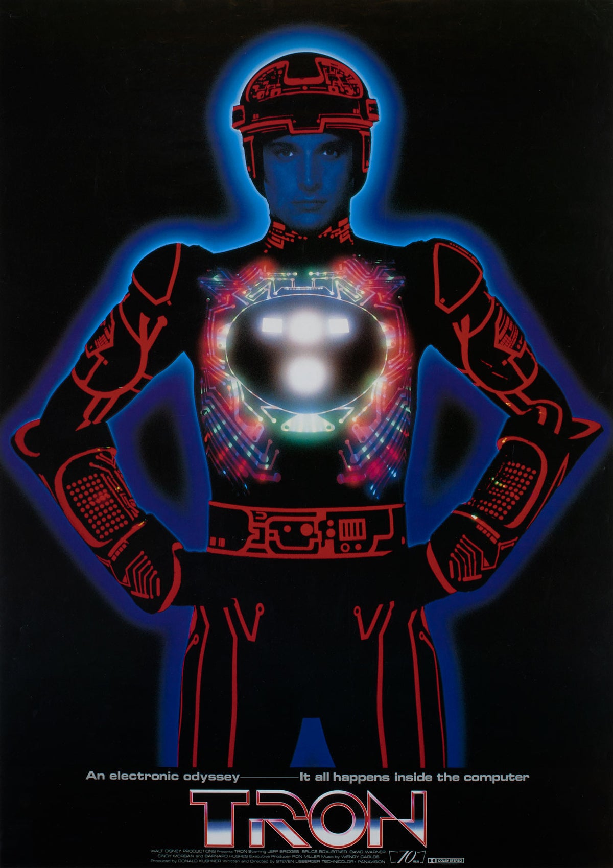 Tron 1982 Japanese B2 Advance Film Movie Poster