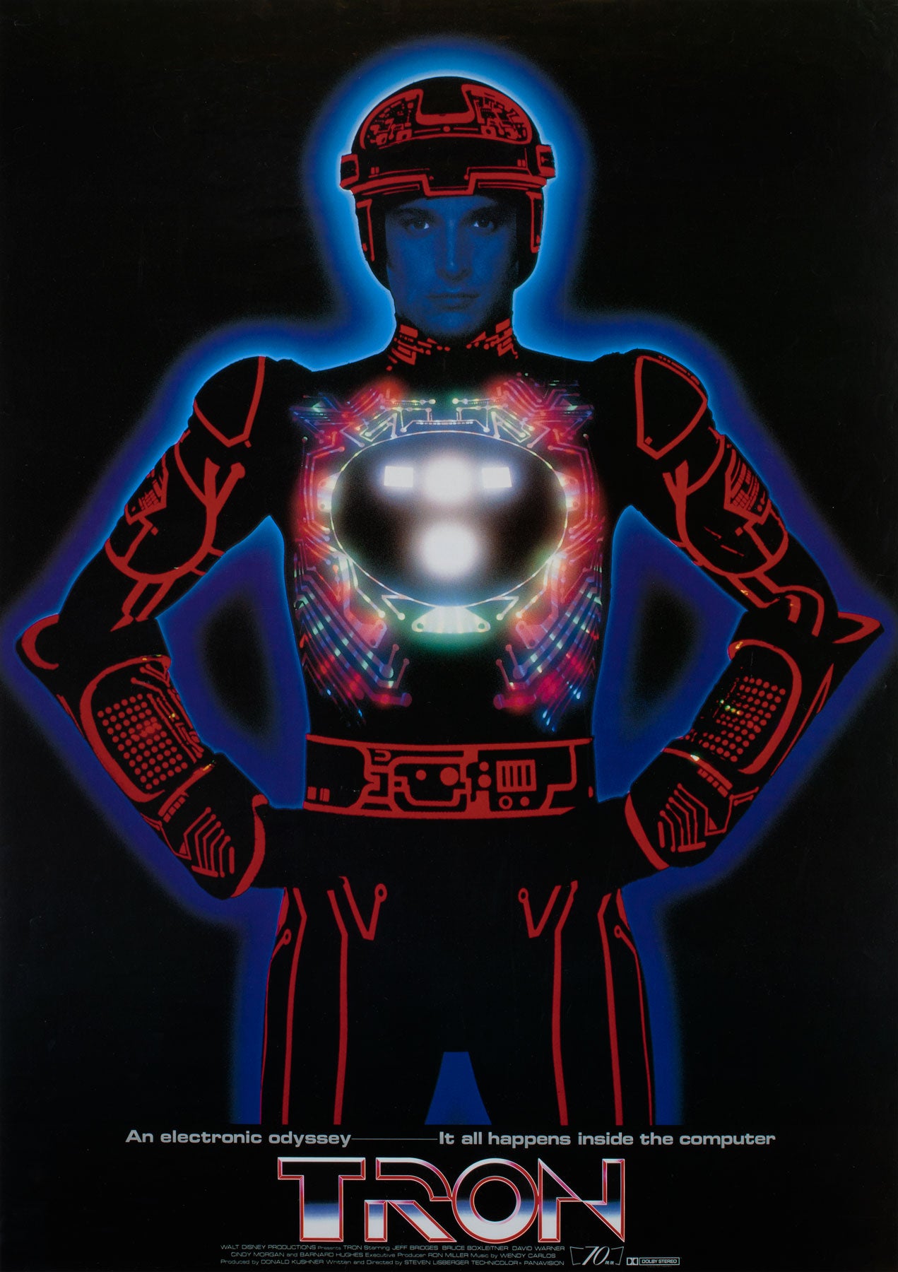 Tron 1982 Japanese B2 Advance Film Movie Poster