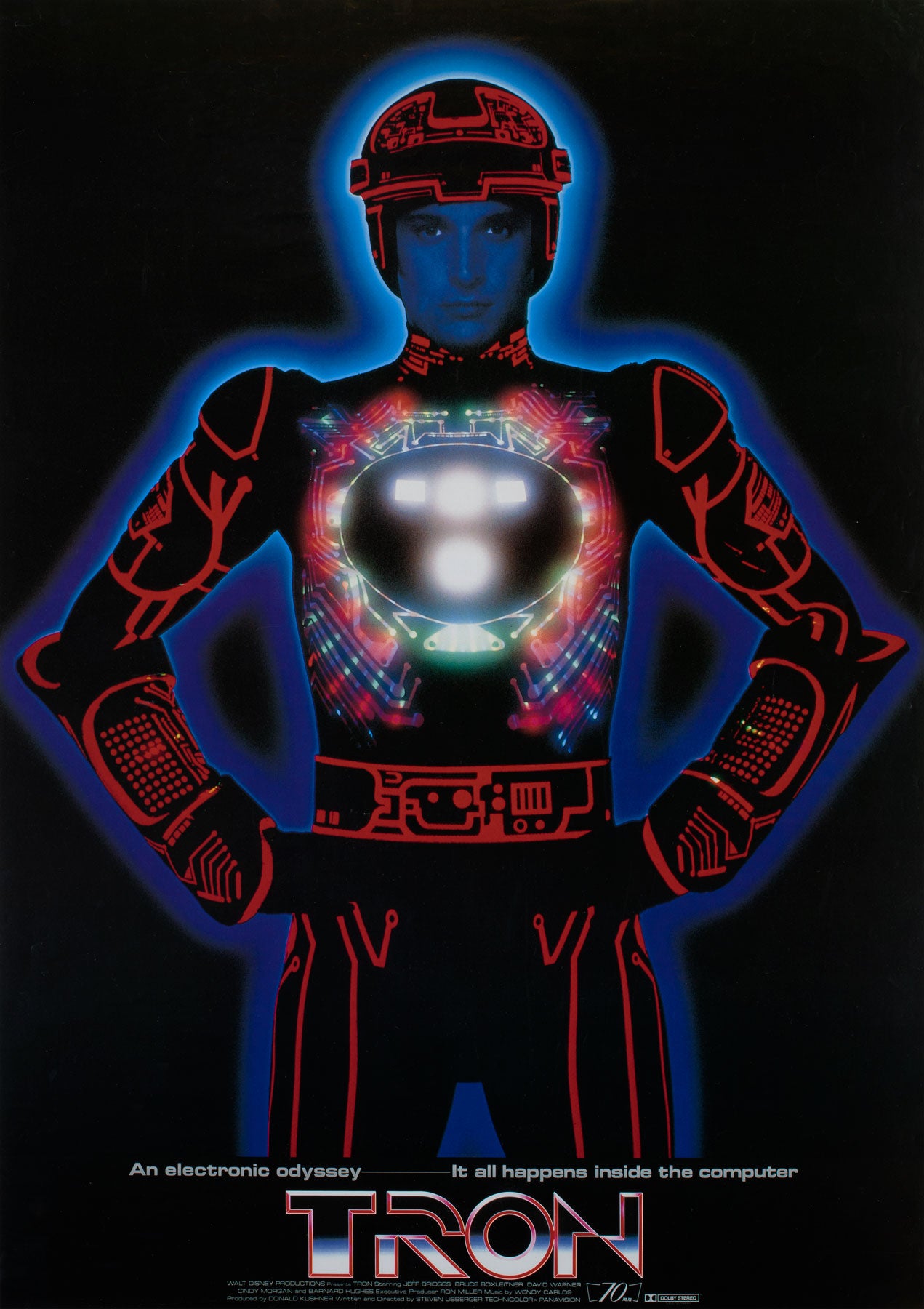 Tron 1982 Japanese B2 Advance Film Movie Poster