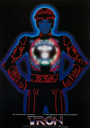 Tron 1982 Japanese B2 Advance Film Movie Poster