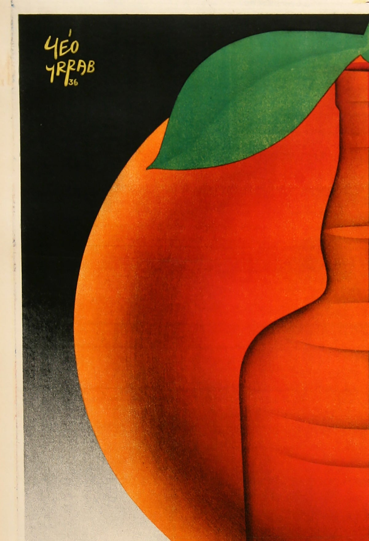 Un Blanchet Amer 1936 Vintage French Alcohol Poster, Geo Yrrab - detail