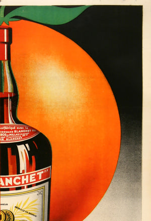 Un Blanchet Amer 1936 Vintage French Alcohol Poster, Geo Yrrab - detail