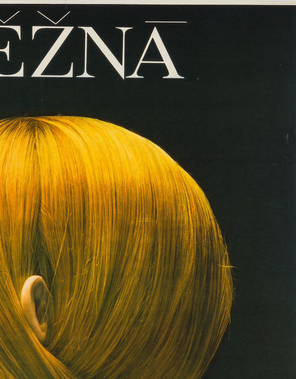 Une Femme Douce/Nezna 1970 Czech A1 Film Poster, Olga Polackova-Vyletalova
