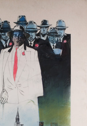 Married to the Mob 1988 Concept Artwork by Vic Fair - detail
