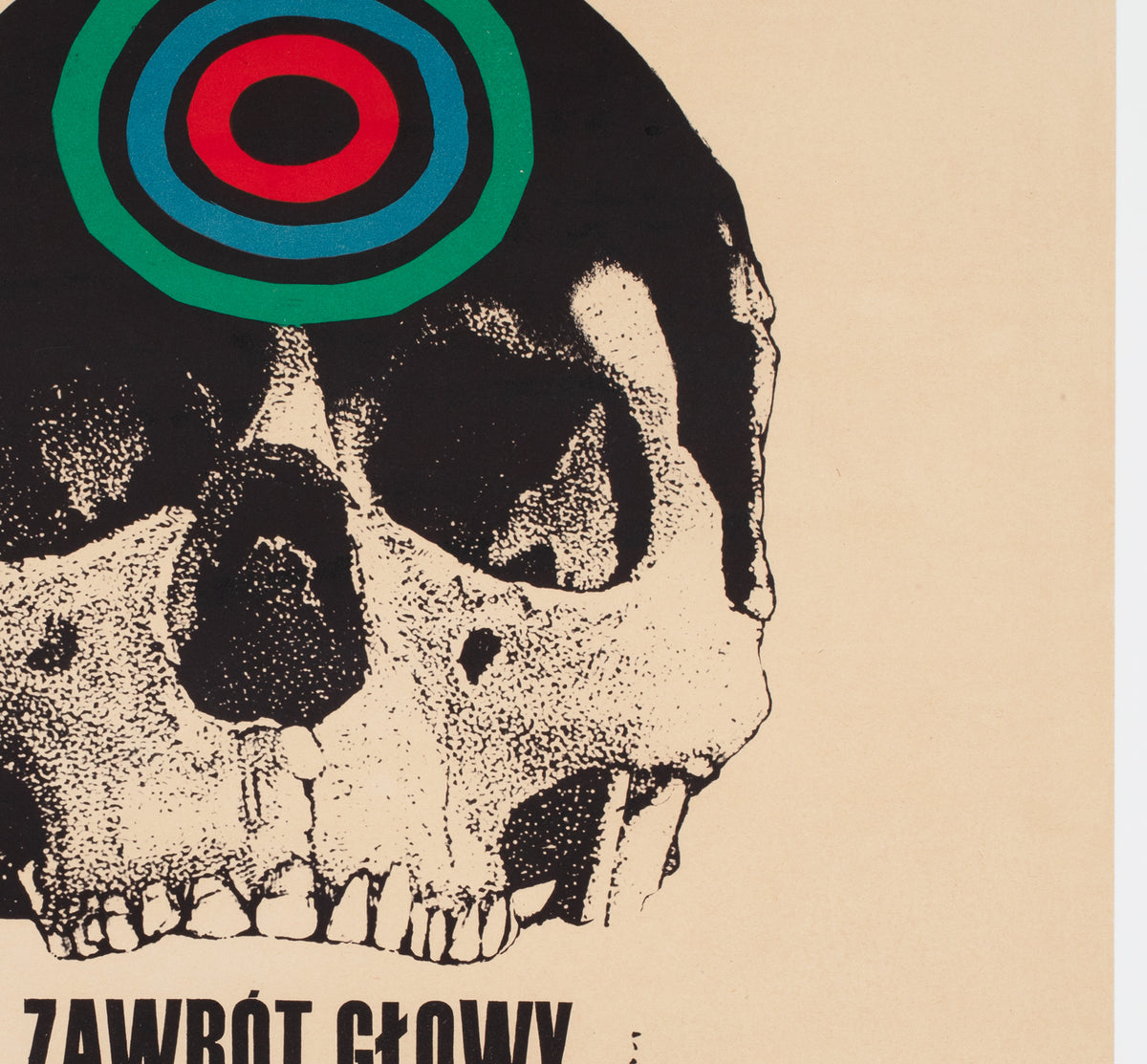 Vertigo 1963 Polish A1 Film Poster, Cieslewicz - detail