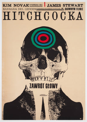 Vertigo 1963 Polish A1 Film Poster, Cieslewicz