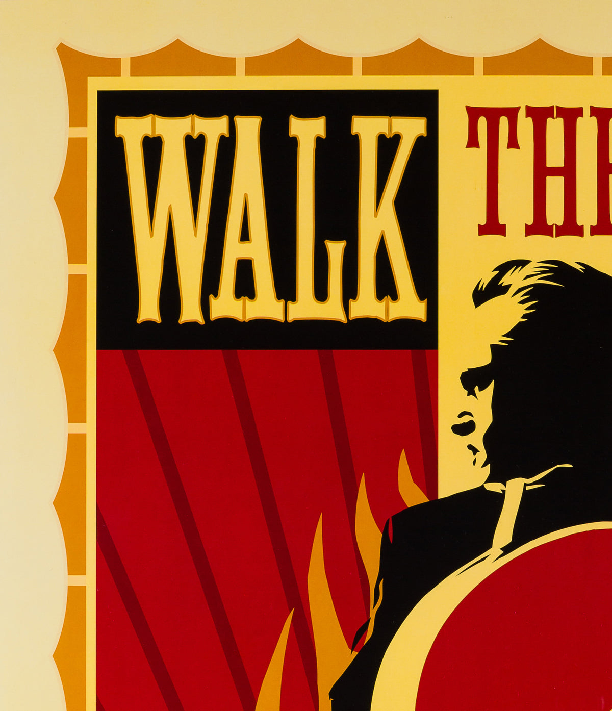 Walk the Line 2005 US 1 Sheet Advance Film Poster, Fairey - detail