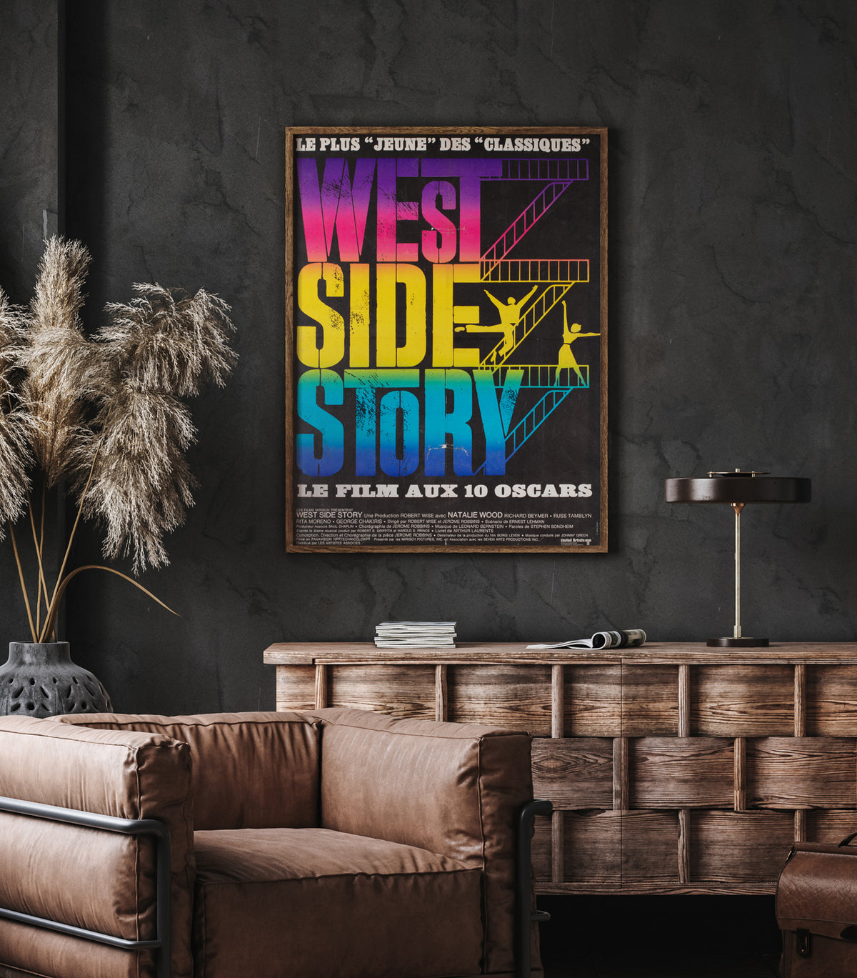 West Side Story 1970s French Moyenne Film Movie Poster