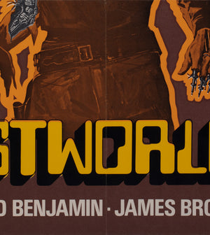 Westworld 1973 UK Quad Style B Film Movie Poster, Adams - detail