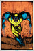 Wolverine 1996 Blacklight X-Men Marvel Vintage Poster