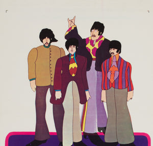 Yellow Submarine 1968 Australian Daybill Film Poster - detailX