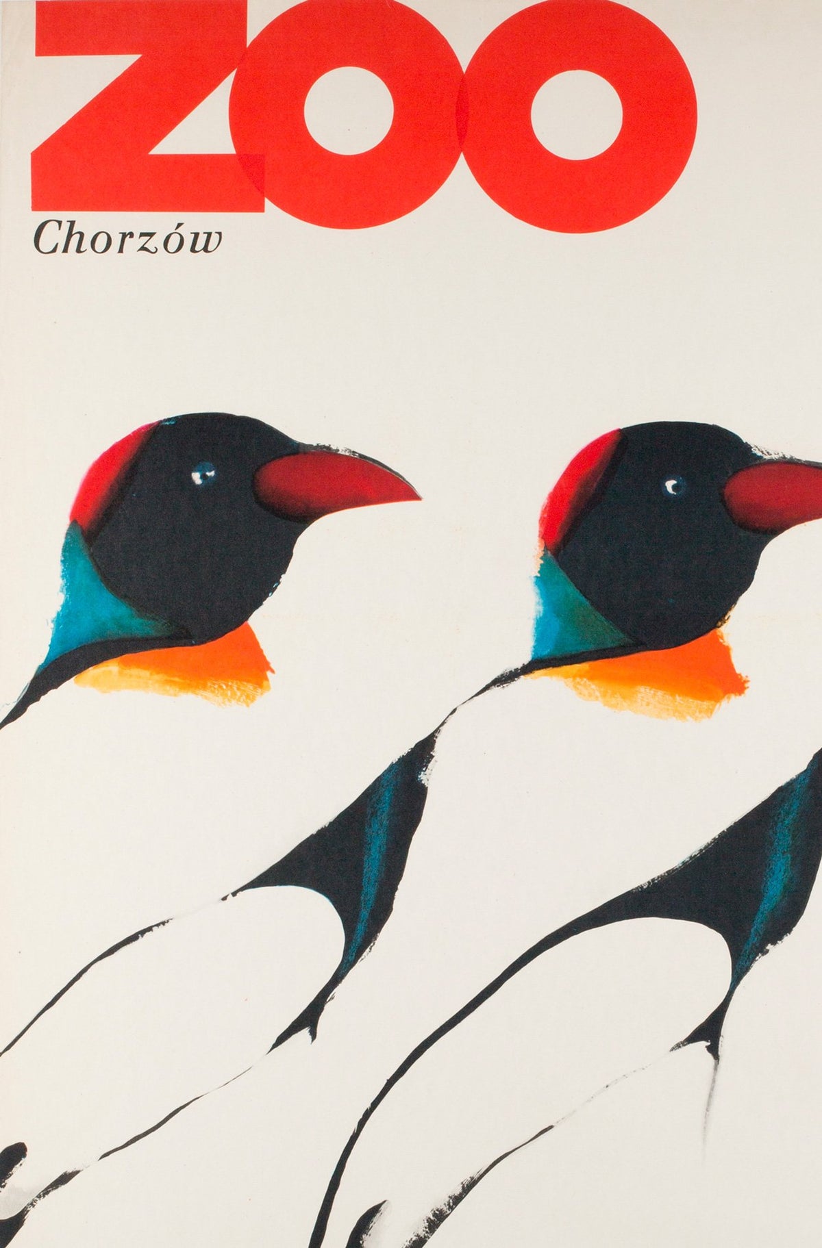Polish Zoo Poster - 3 Penguins 1968, Mosinski