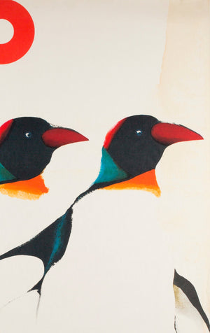 Polish Zoo Poster - 3 Penguins 1968, Mosinski