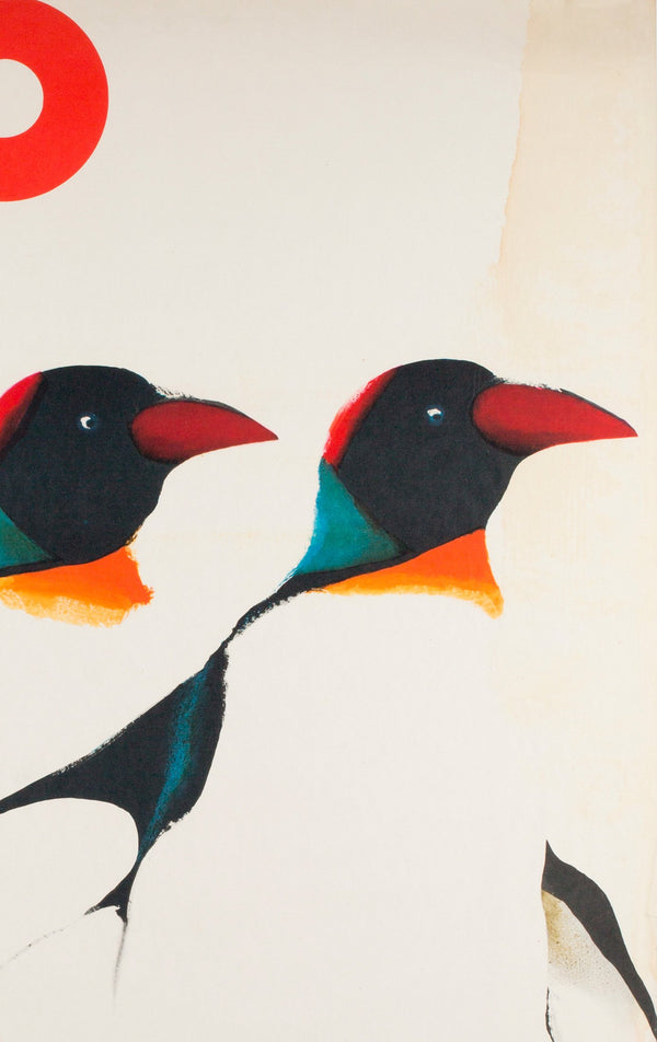 Polish Zoo Poster - 3 Penguins 1968, Mosinski - Orson & Welles